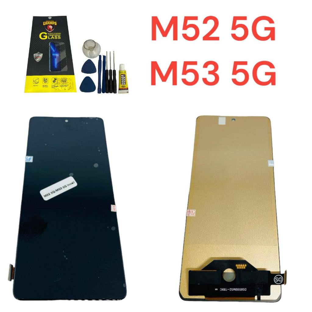 ชุดหน้าจอ LCD + ทัชสกรีน ใช้ร่วมกับ Samsung M52 5G M53 5G สินค้าดีมีคุณภาพ แถมฟรีฟีมล์กระจกกันรอย+กาว+ไขควง