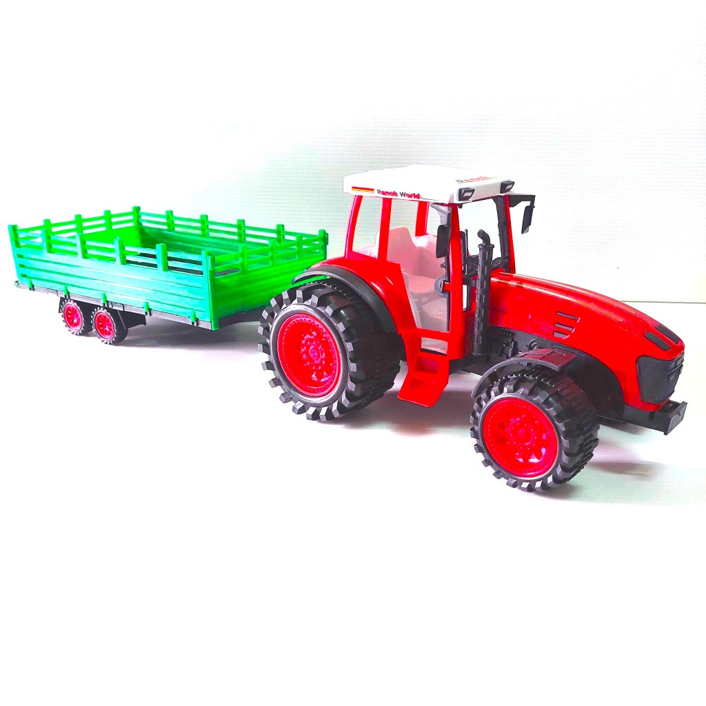 รถไถ คันใหญ่ มีคอก พ่วง ถอดแยกได้ สินค้า ตามรูป ตรงปก ถูกใจ เด็กๆ น้องๆ รถของเล่น รถเด็กเล่น 0488 - รูปที่ 3