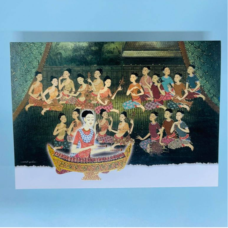 การ์ดปีใหม่ การ์ดอวยพรปีใหม่ GN.4867 (1 แพ็ค มี 6 ใบ) การ์ดมีพิมพ์ฟอยล์ +ปั๊มนูน ขนาดการ์ด 5x7 นิ้ว.