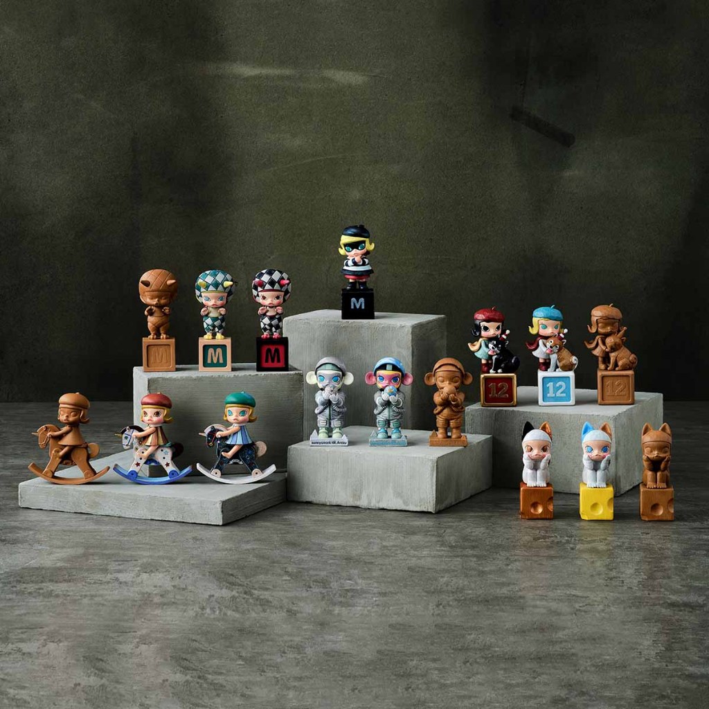 พร้อมส่งจากไทย โมเดล MOLLY Anniversary Statues Retro POP Mart [เช็คการ์ด] ของแท้