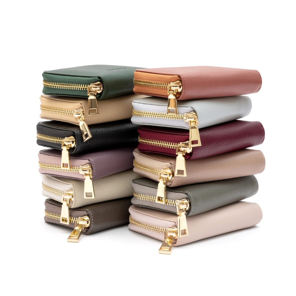 SALE: Sweet Palettes กระเป๋าหนังแท้ Toy Zipped Wallet All Colors