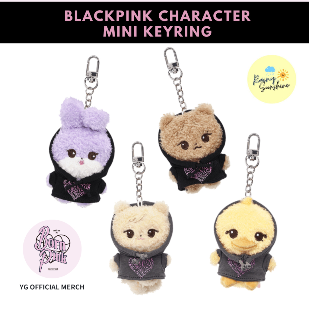 [Official] BLACKPINK CHARACTER MINI KEYRING - พวงกุญแจ BORN PINK Official MERCH - SOOYA GOMDEUKI ROS