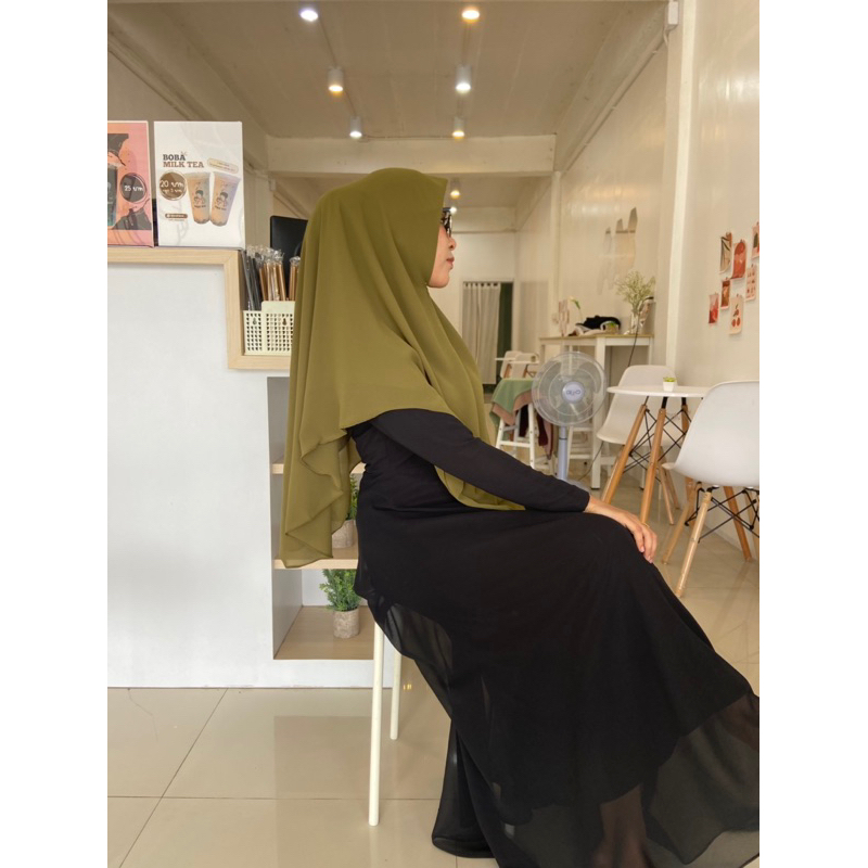hijab ชีฟองสวมสำเร็จป้ายแบรนด์(หลา2)