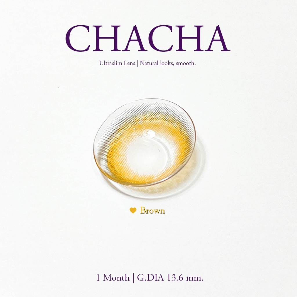 Candylens คอนแทคเลนส์ Chacha สีน้ำตาล พร้อมส่งแบบปกติ และค่าสายตาสั้น 0.00-10.00  แถมตลับ ราคา ถูกที่สุด ดีลบีเคเค แกลเลอรีภาพที่ 3
