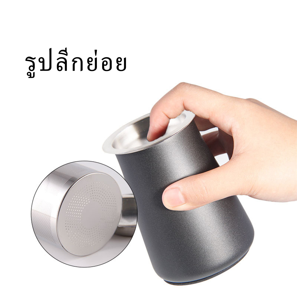 สินค้าพร้อมส่ง✔ 304ตะแกรงร่อนผงกาแฟ สเตนเลส กันฝุ่น เครื่องครัว อุปกรณ์เสริม สําหรับเครื่องบดแป้ง