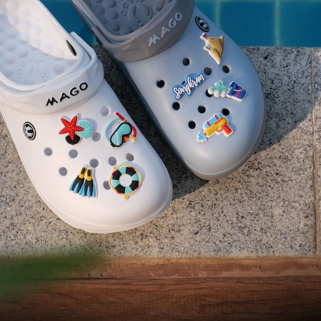 Jibbitz  Set " MAGO " สําหรับตกแต่งรองเท้า Accessories อุปกรณ์เสริมรองเท้า Mago footwear แฟชั่น ลายการ์ตูน
