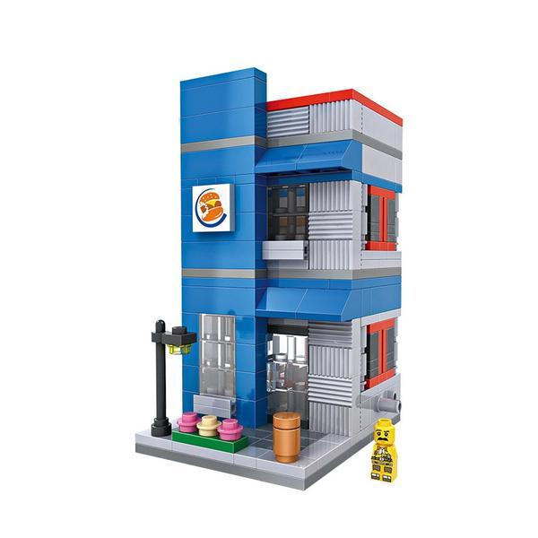 ของเล่น ตัวต่อ เลโก้ ชุด Street mini Burger King retailer จำนวน 307 ชิ้น_LOZ 1602