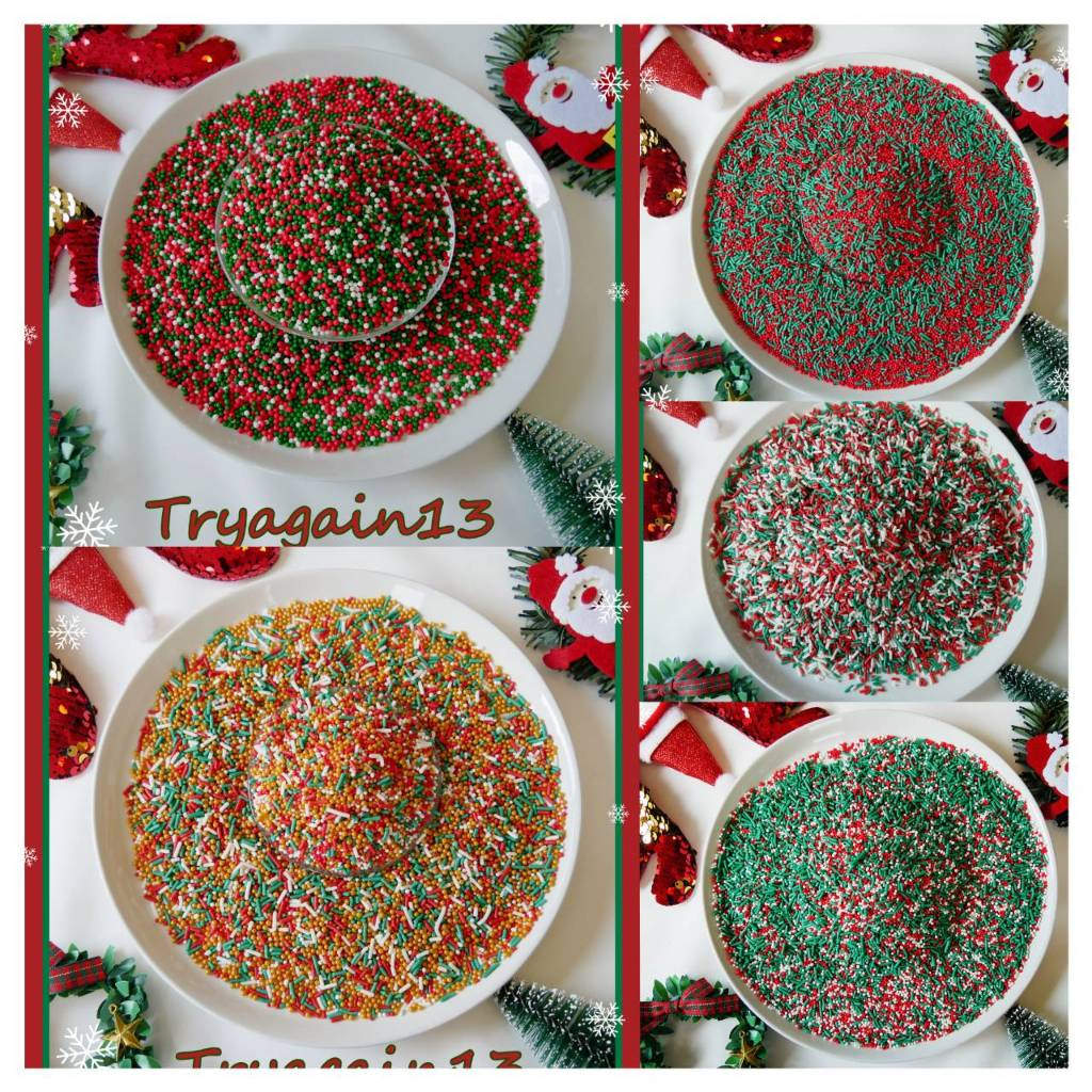 Christmas น้ำตาลตกแต่งหน้าเค้ก กัมเพส ลายน่ารัก