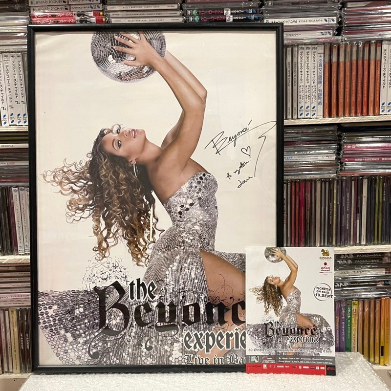 🛒 (พร้อมส่ง) **ลายเซ็นสด ของแท้** โปสเตอร์+ใบปลิวคอนเสิร์ต: The Beyonce Experience Live in Bangkok 2