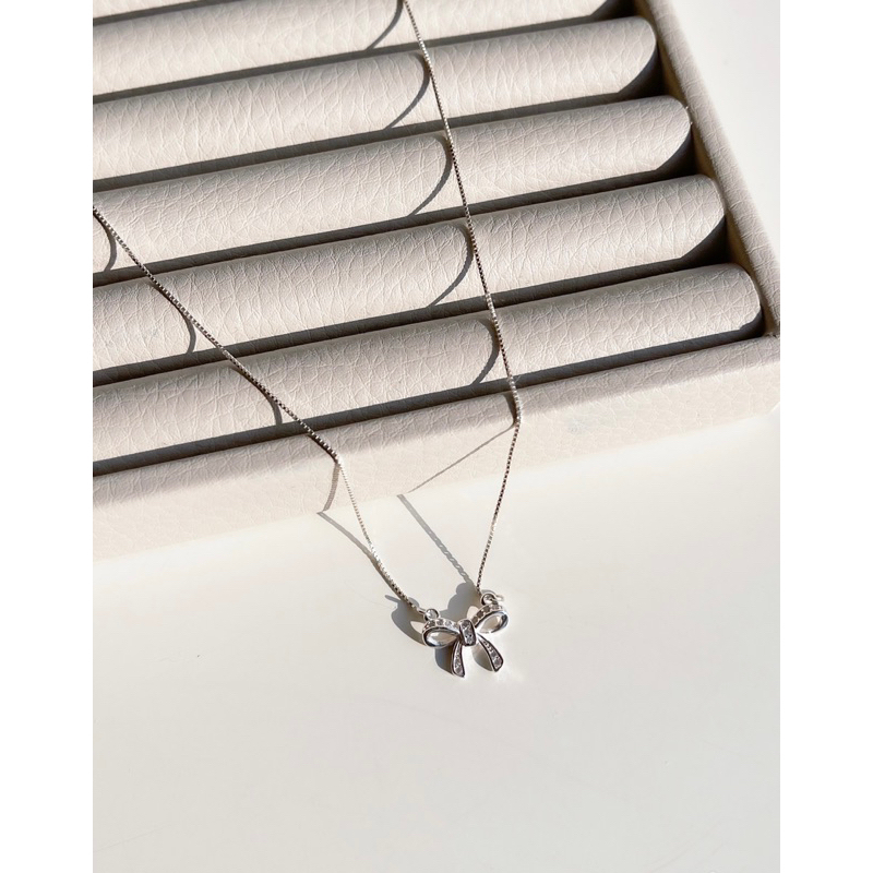 Ribbon necklace (s925)