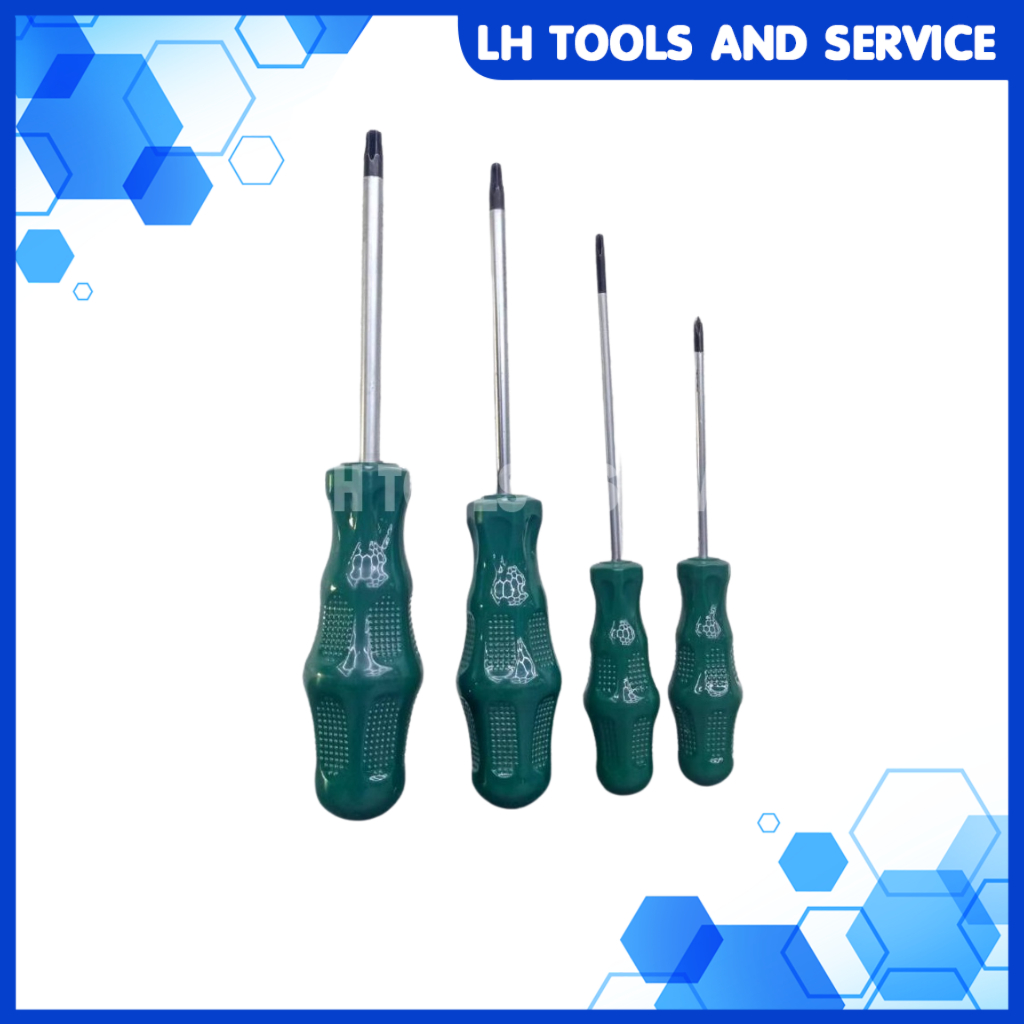 ไขควงหัวทอร์ค ไขควงดาว ไขควงหัวดาวหกเหลี่ยม ไขควง อุปกรณ์ช่าง ขนาด T8 T10 T20 T25 T27 T30 T40 TAYES