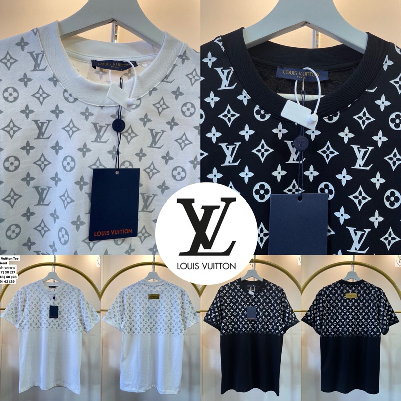 𝐍𝐞𝐰 𝐀𝐫𝐫𝐢𝐯𝐚𝐥𝐬 🎊 เสื้อยืดแขนสั้น Louis Vuitton 🏷️ Hiend 1:1 cotton 💯
