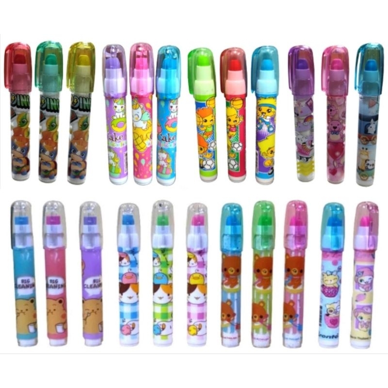 ยางลบต่อไส้ ลายการ์ตูน Pronto/Bensia แพ็ค3ชิ้น Moshi Moshi แพ็ค2ชิ้น