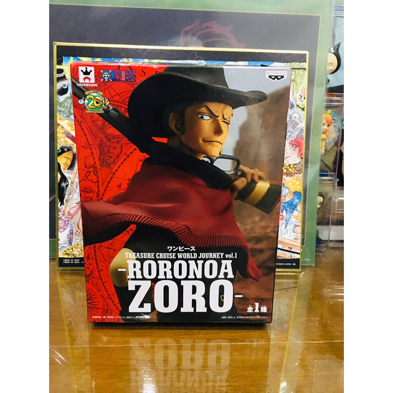 (Treasure Cruise) แท้100% โซโล โซโร คาวบอย Zoro แมวทอง One piece วันพีช Model โมเดล Figures ฟิกเกอร์