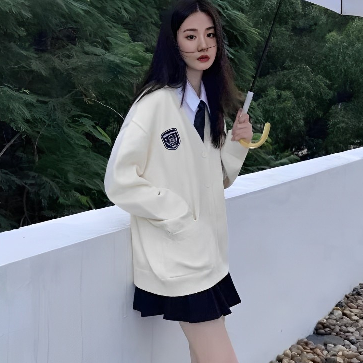 (8087) เสื้อ Cardigan (คาร์ดิแกนไหมพรม Over Size ไซส์ใหญ่) เสื้อคลุมกันหนาว สไตล์เกาหลี สําหรับผู้หญิง พร้อมส่ง