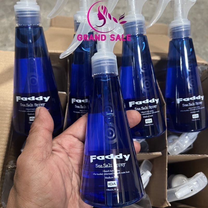12 แถม 1 ถูกที่สุด สเปรย์น้ำเกลือจัดแต่งทรงผมFaddy Sea Salt Spray 190 ml.
