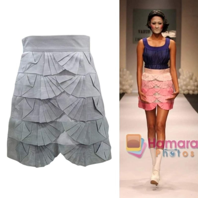 Varun Sardana F/W 2008 Pleated Layered Mini Skirt