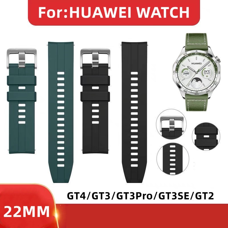 สายนาฬิกาข้อมือซิลิโคน สําหรับ Huawei Watch GT4 46mm GT3 42mm/46mm. GT 2 2e 3 SE GT2 Pro