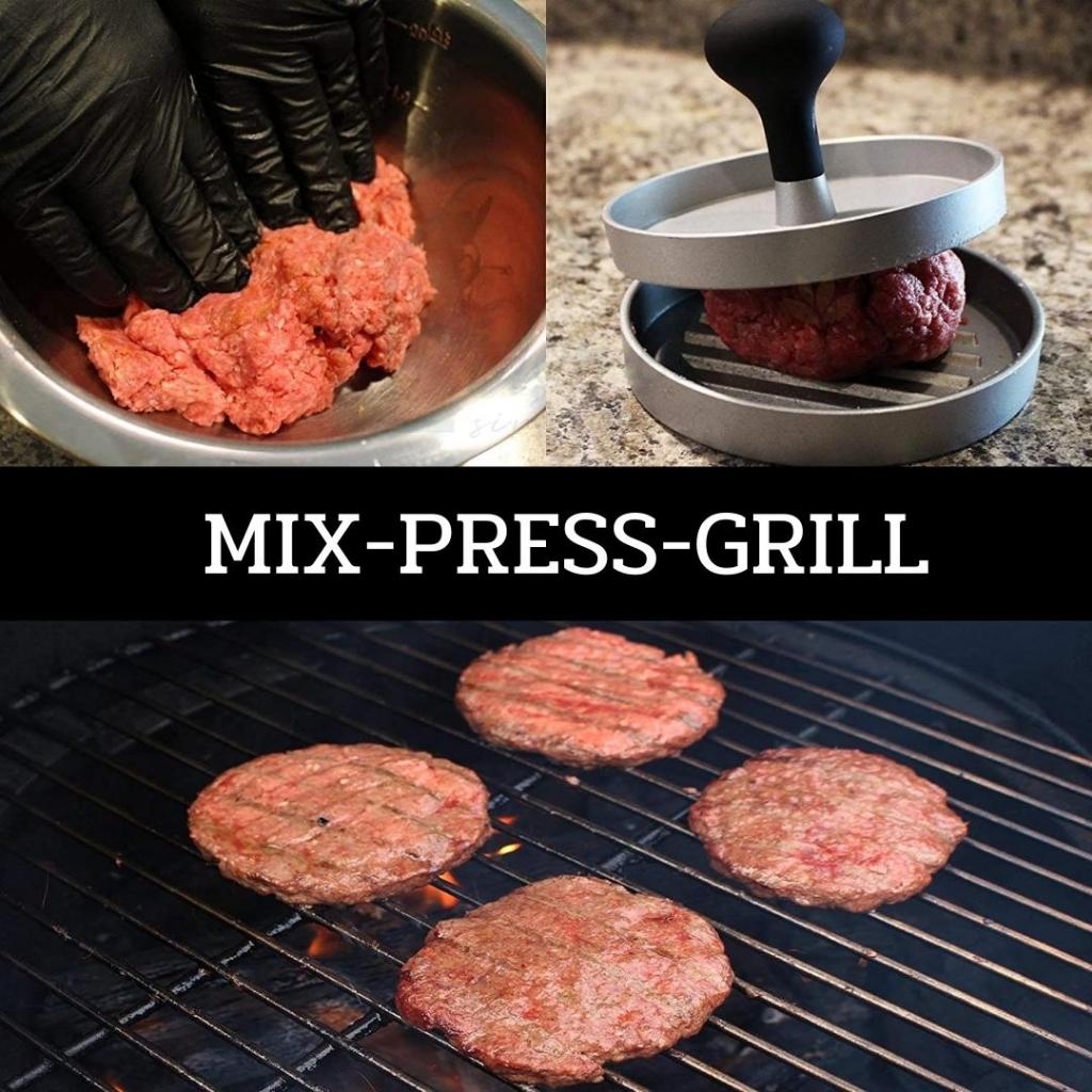 HOMEBERG แม่พิมพ์กดแฮมเบอร์เกอร์ แฮมเบอร์เกอร์ ที่กดแฮมเบอร์เกอร์ เครื่องมือกดเนื้อทำเบอร์เกอร์ แม่พิมพ์กดแฮมเบอร์เกอร์ - รูปที่ 2