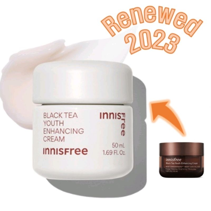 ครีมกู้ผิวให้กลับมาปัง)แพกเกจรุ่นใหม่หมด8/2028)Innisfree Black Tea Youth Enhancing Cream 50ml – โปรปัง