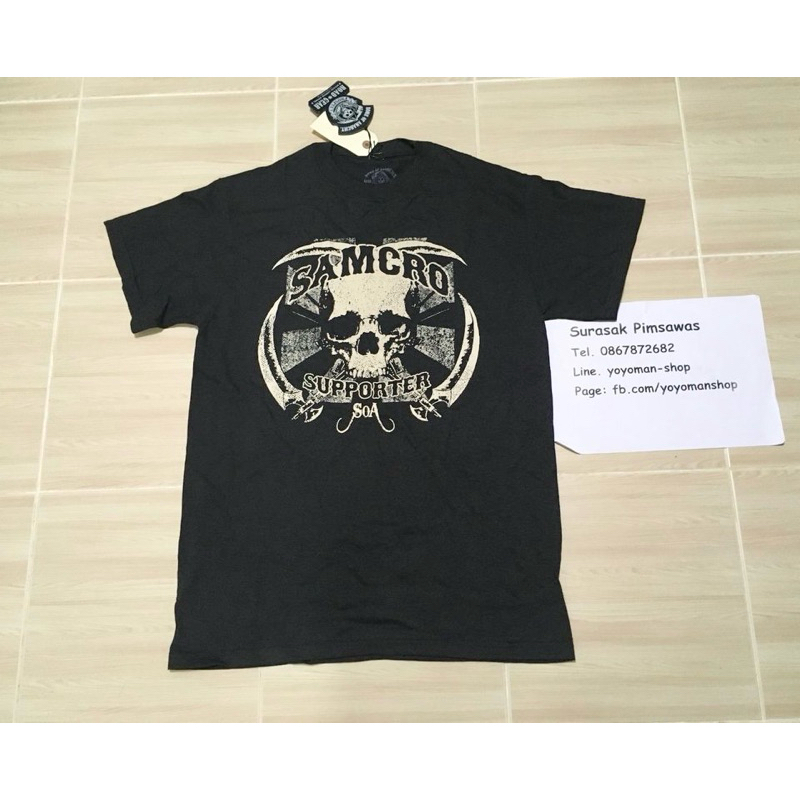 เสื้อ Sons of Anarchy Supporter SOA ของแท้มือ1 size M