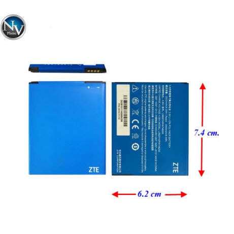 แบตเตอรี่ ZTE N928,N928DT,N928ST,3C (Li3825T43P4h746243) 6.2x7.4 cm. 2500 mAh.