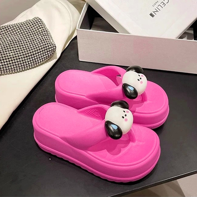 Swfit NEW รองเท้าแตะแฟชั่นผู้หญิง สไตล์ส้นวัสดุยางเหมาะกับทุกวัยเลยน๊าาา ตกแต่งตัวการ์ตูนสุดแบ๊ว ดีไซน์เกาหลี