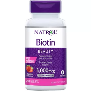 พร้อมส่ง‼️ Natrol Biotin บำรุงผม ผิว เล็บ ระบบเผาผลาญร่างกาย ชนิดเม็ดกลืน และเม็ดอม 5,000mcg และ 10,000mcg