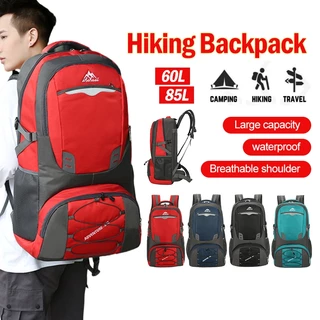 กระเป๋าเป้ 60/85ลิตร ใบใหญ่ เป้เดินทาง backpack กระเป๋าเป้สะพายหลัง กันน้ำ ใส่ของได้เยอะ สําหรับเดินทาง ตั้งแคมป์
