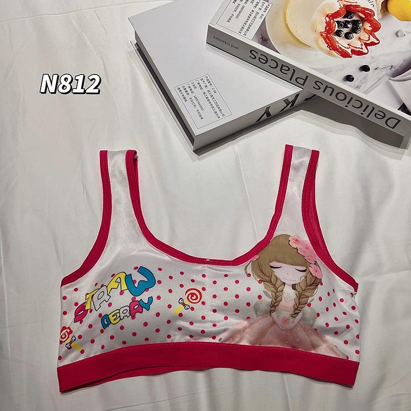 ชุดชั้นในเด็กอายุ ชุดชั้นในเด็กผู้หญิงบราฟองน้ำผ้านิ่มใส่สบาย 8-16 ปีรอบอก 20-34 นิ้ว sport bras NO.N812 - รูปที่ 7