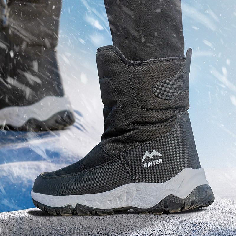 Crazy Snow บูทสั้นหน้ากว้างลุยหิมะ รุ่น Zipper Boots