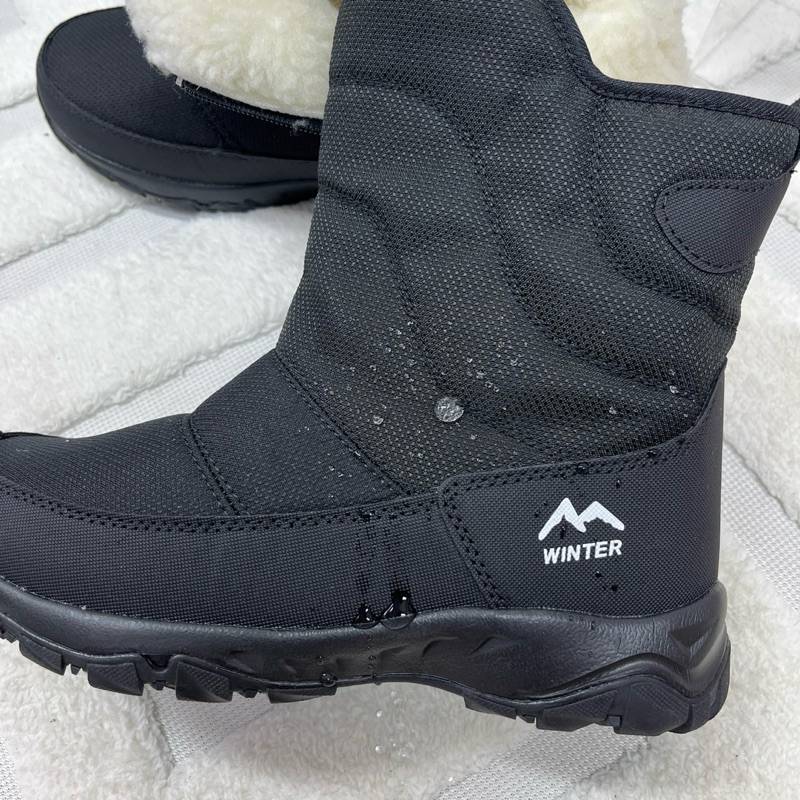 Crazy Snow บูทสั้นหน้ากว้างลุยหิมะ รุ่น Zipper Boots