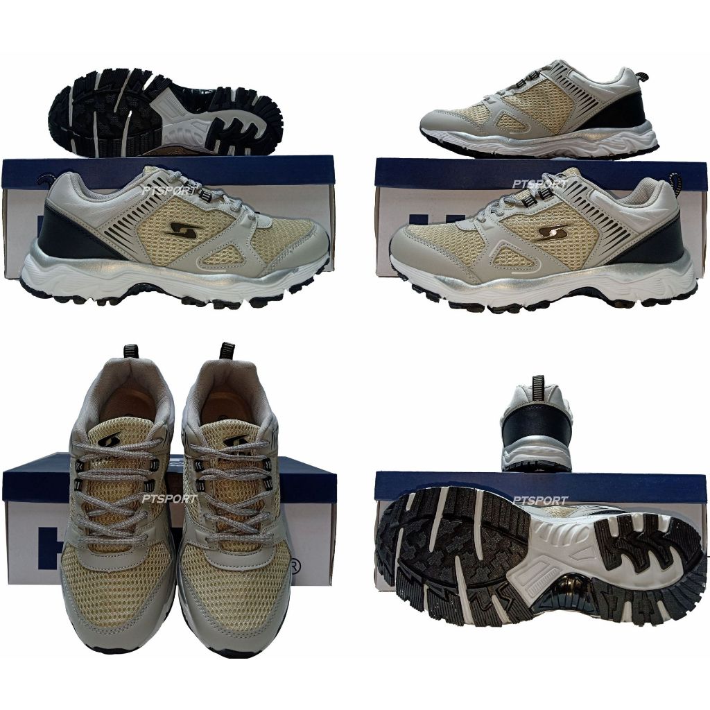 HARA Sports รองเท้าวิ่งหน้ากว้าง Wide รองเท้าผ้าใบพื้นนุ่ม ชาย/หญิง รุ่น J96 สีเทา