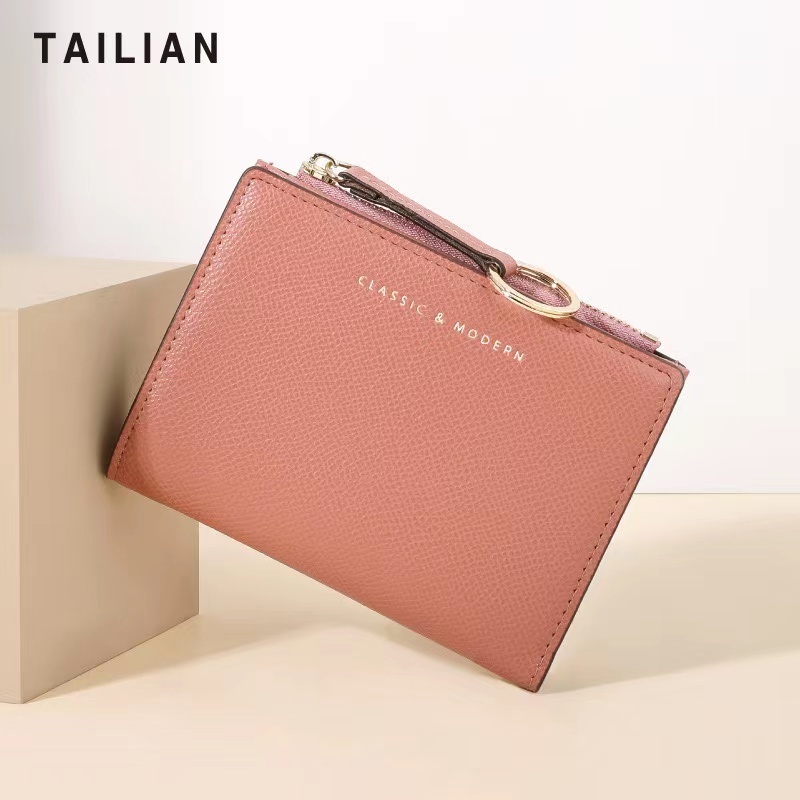 กระเป๋าสตางค์ผู้หญิง CLASSIC&MODERN กระเป๋าสตางค์ใบสั้น 2พับ[พร้อมส่งในไทย]2602-242