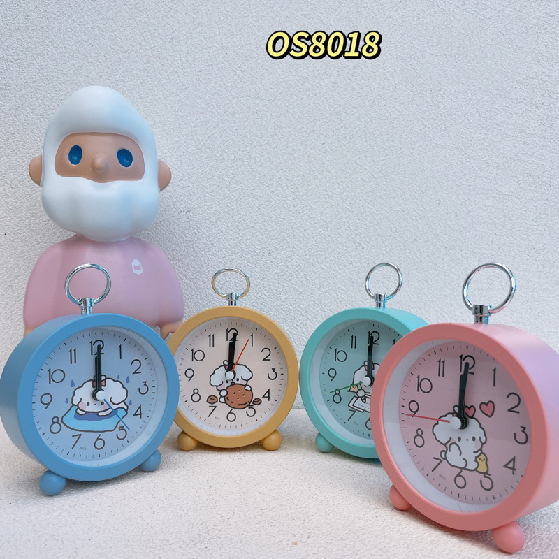 OS8018 นาฬิกาปลุกตั้งโต๊ะ ขนาดเล็ก เครื่องเดินเรียบไร้เสียงรบกวน มีไฟแบ็คไลท์