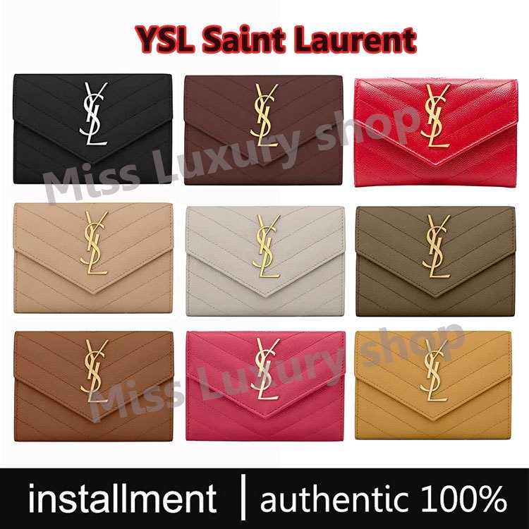 YSL Yves Saint Laurent กระเป๋าคุมข้อมูลของแท้100%