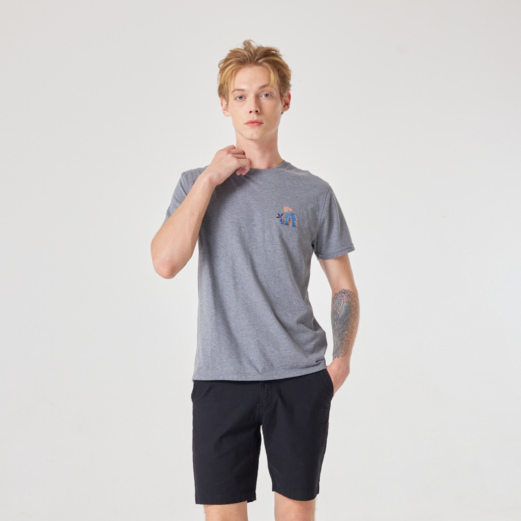 Khaki Bros. - คาคิบรอส - Round neck t-shirt Regular fit - เสื้อยืดคอกลม - KM23K059