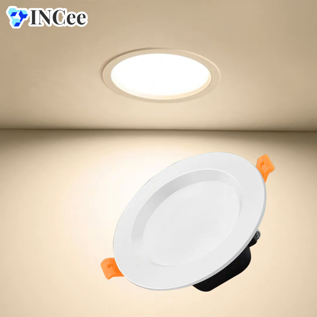 โคมไฟดาวน์ไลท์  ฝังฝ้า LED Panel Downlight ขนาด  7W 12W 15W 18W แบบบาง ทรงกลม มีแสงขาว แสงวอร์ม
