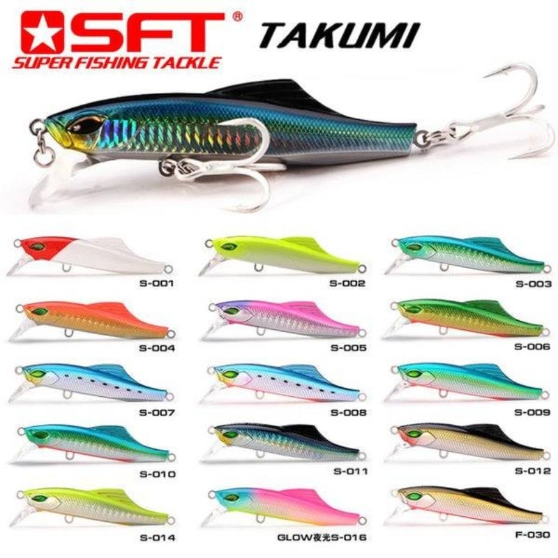 เหยื่อแคส TAKUMI ทาคูมิ ชนิดจมเร็ว มี3ขนาด เดินลวดเต็มตัว สำหรับปลาใหญ่
