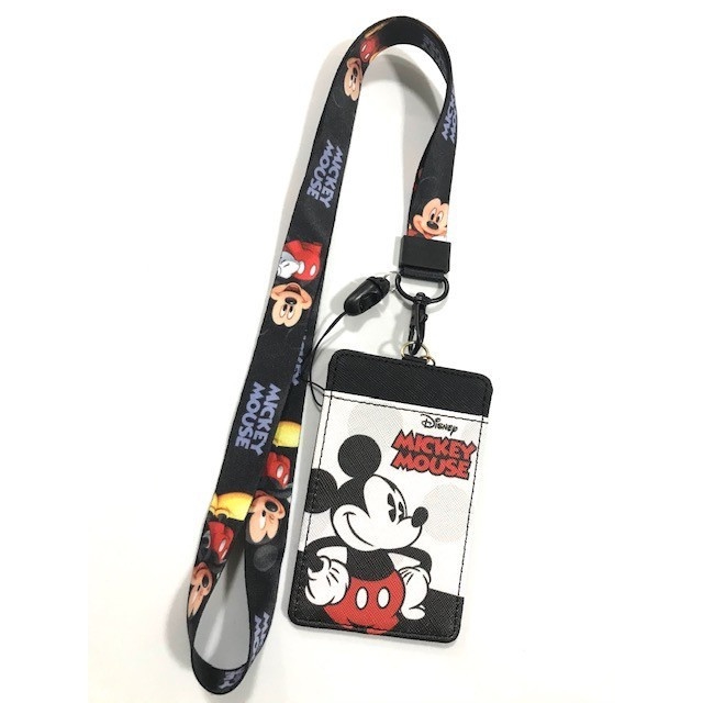 MICKEY  MOUSE W  ที่ใส่บัตร  พร้อมสายคล้องคอ ลาย  น่ารัก งานดี สวยงาม mnn