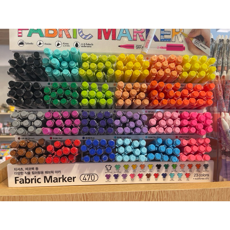 ปากกาเขียนผ้า monami