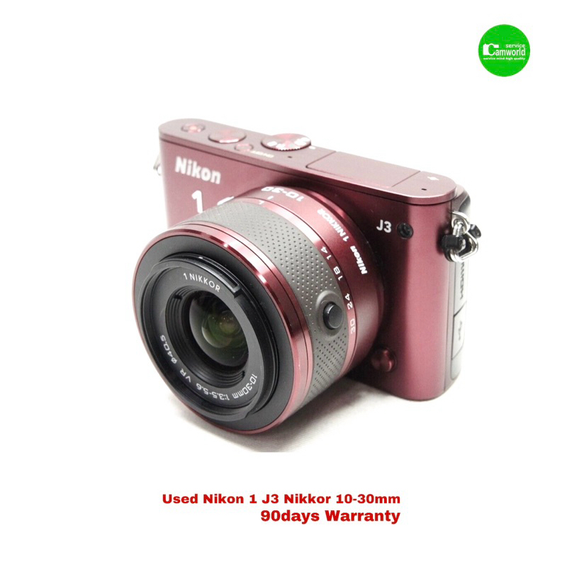 Nikon 1 J3 Camera 14.2MP Full HD Lens 10-30mm VR Nikkor กล้องพร้อมเลนส์ พร้อมใช้ ไม่ธรรมดา มือสองคุณภาพประกัน Used