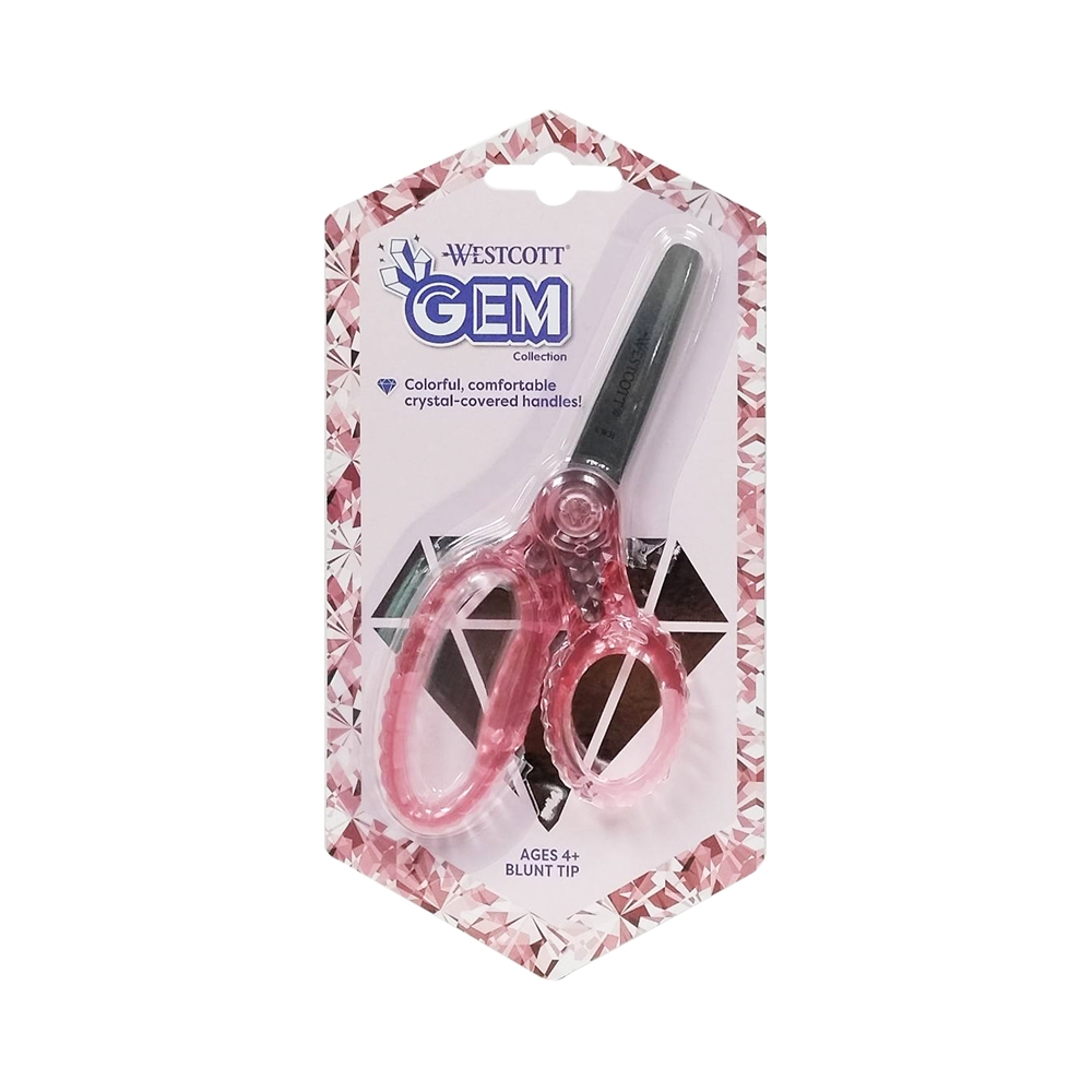กรรไกร Westcott รุ่น Gem 5 นิ้ว ด้ามจับหุ้มพลาสติก ทรงคริสตัล 00521