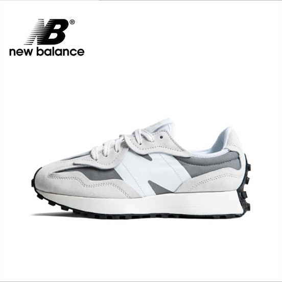 【ของแท้ 100%】New Balance NB 327 Running shoes in white gray
