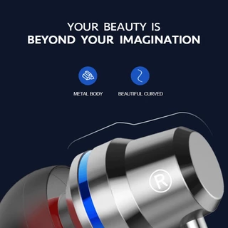 หูฟังเล่นเกม แบบใช้สาย Wired Earphone ขนาด 3.5 มม. พร้อมไมโครโฟน สําหรับโทรศัพท์ หูฟังเพลง หูฟังกีฬา