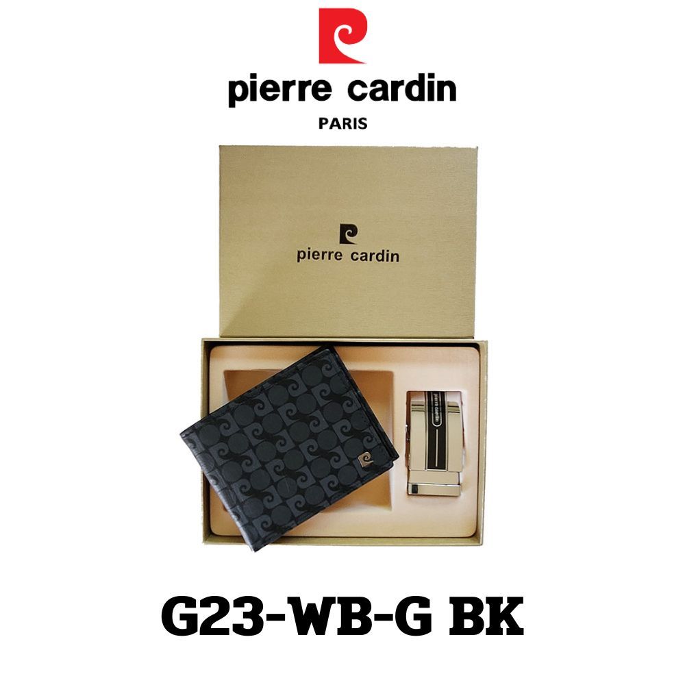 Pierre Cardin Gift set กิ๊ฟเซ็ทกระเป๋าธนบัตร+เข็มขัด รุ่น G23-WB-G