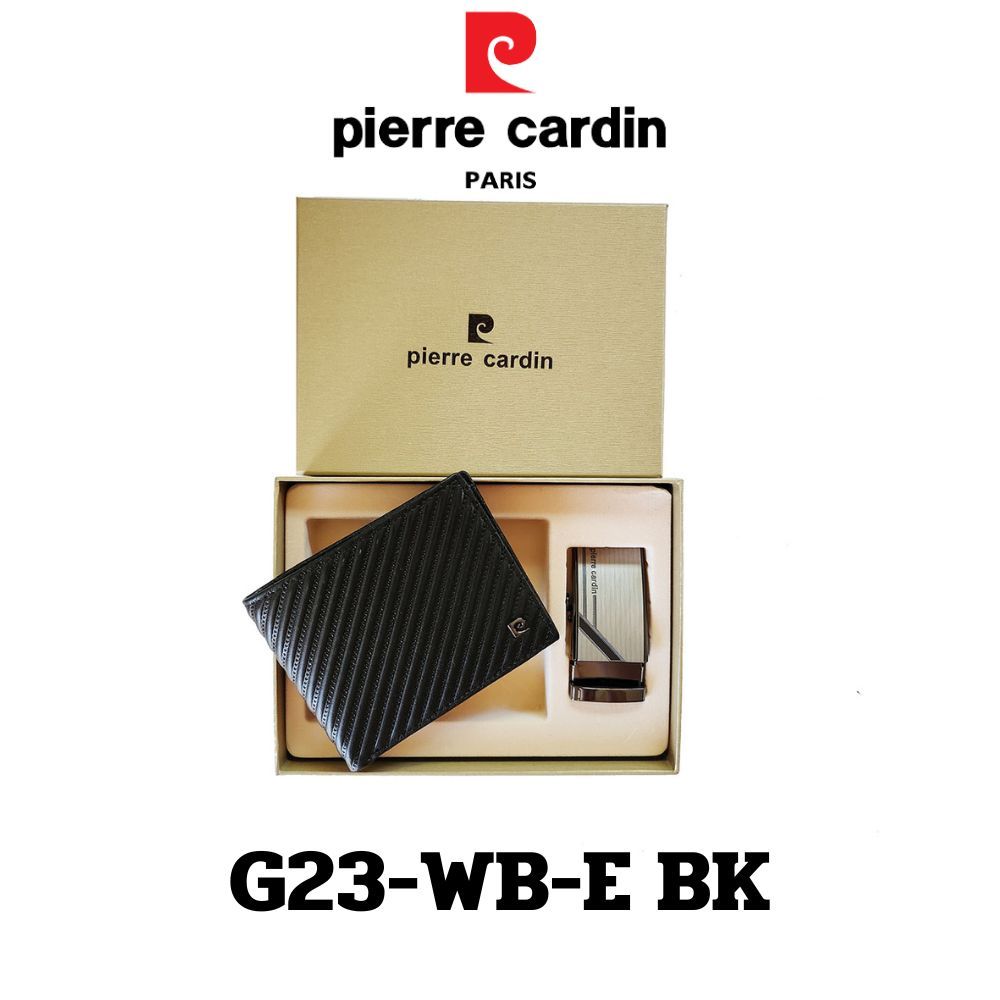 Pierre Cardin Gift set กิ๊ฟเซ็ทกระเป๋าธนบัตร+เข็มขัด รุ่น G23-WB-E