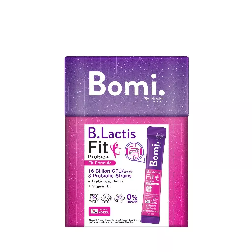 Bomi B.Lactis Fit Probio+ (14x3g) โพรไบโอติกส์สำหรับดูแลรูปร่างจากภายใน ปรับระบบการเผาผลาญ thumbnail 3