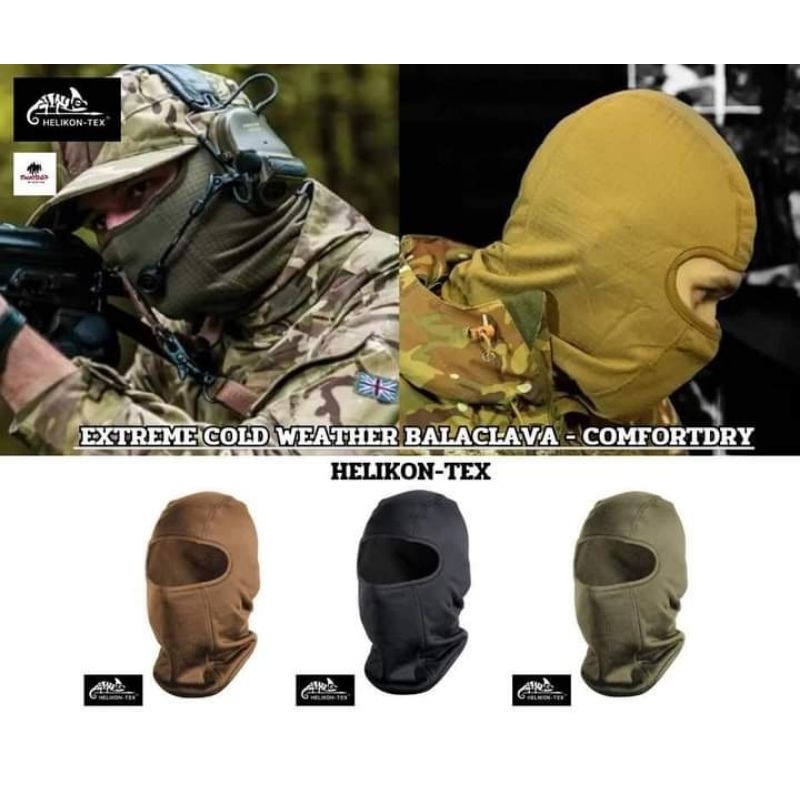 หมวกโหม่งไหมพรมหน้าหนาวEXTREME COLD WEATHER BALACLAVA - COMFORTDRY แบรนด์ Helikon-Tex