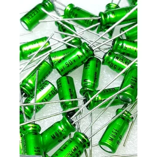 Nichicon MUSE ES BP 1uf 50v Bipolar Capacitor bipolar bp คาปาซิเตอร์ ตัวเก็บประจุ ไบโพลาร์ ไบโพล่า ไม่มีขั้ว